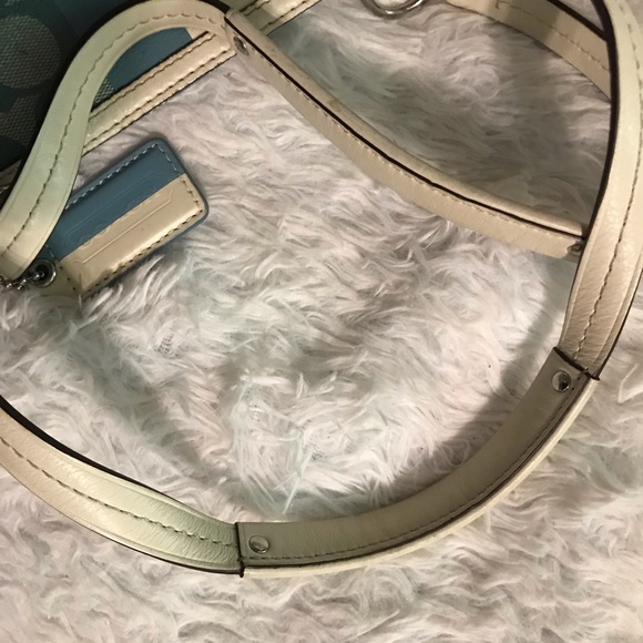 Blue coach signature purse - Picture 8 of 8